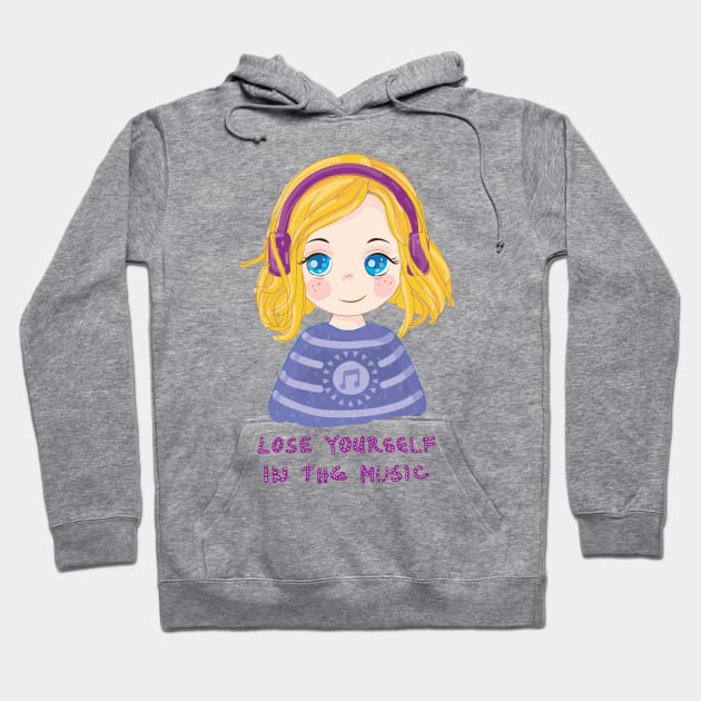 Lose Yourself In The Music Hoodie by Marija154